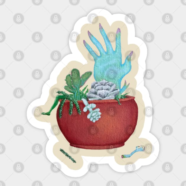 Surreal Succulents Sticker by GabriellaJulietaArt